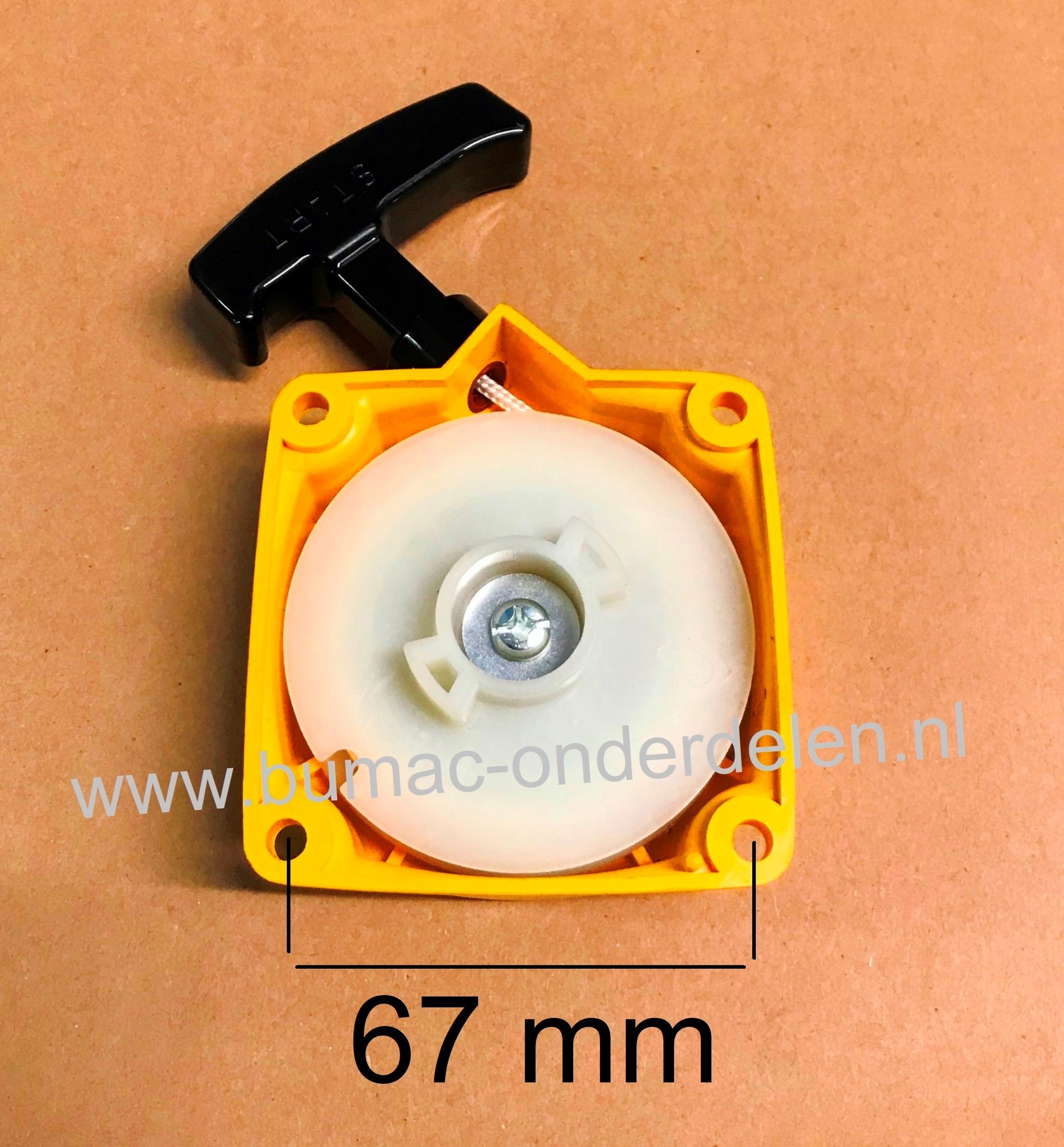 Handstarter voor Stiga, Alpina, Mountfield, Castelgarden Bosmaaier, Trimmer, BS35D, BS45D, DB42, SB320D, SB420, TB320D, TB420, XBS45D Startinrichting Starthuis Compleet onderdeel