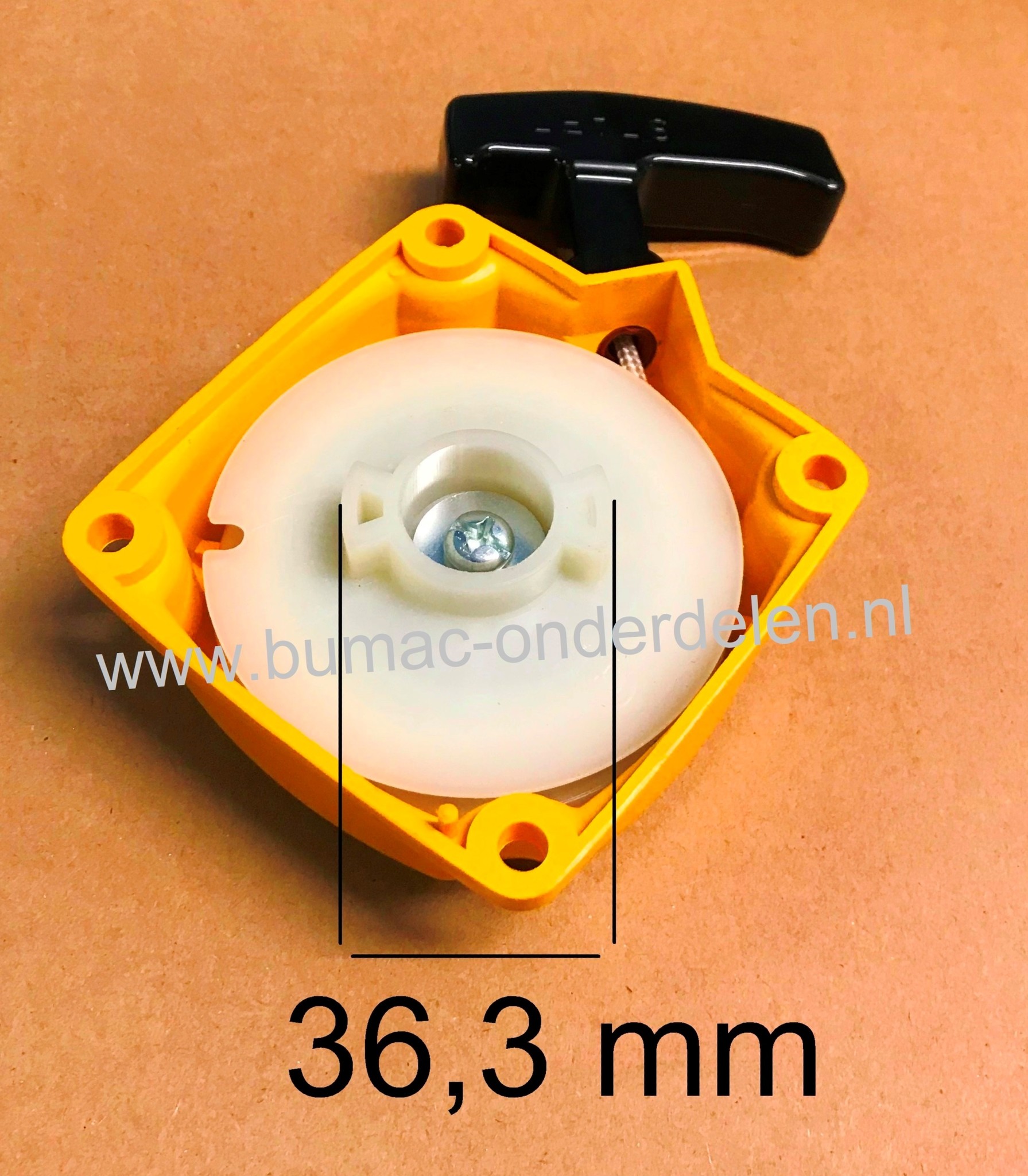 Handstarter voor Stiga, Alpina, Mountfield, Castelgarden Bosmaaier, Trimmer, BS35D, BS45D, DB42, SB320D, SB420, TB320D, TB420, XBS45D Startinrichting Starthuis Compleet onderdeel