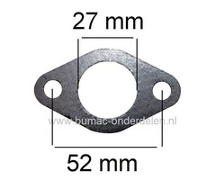 Uitlaatpakking voor HONDA GX240 Motoren met Horizontale Krukas op Aggregaat - Generator - Kart - Trilplaat - Waterpomp - Frees, Pakkingen, Dichtingen voor Honda Motoren GX 240, Uitlaatafdichting