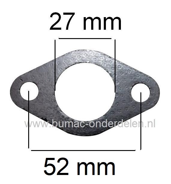 Uitlaatpakking voor HONDA GX240 Motoren met Horizontale Krukas op Aggregaat - Generator - Kart - Trilplaat - Waterpomp - Frees, Pakkingen, Dichtingen voor Honda Motoren GX 240, Uitlaatafdichting