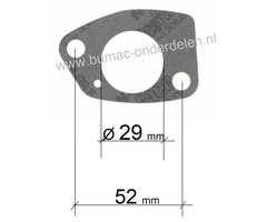 LONCIN Inlaatpakking voor 390F, G390FD, G420F, G420FD, LC185FDS, LC190FDS  Motor op Aggregaat- Generator - Kantensnijder - Kart - Trilplaat -Tuinfrees - Waterpomp