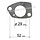LONCIN Inlaatpakking voor o.a.  390F, G390FD, G420F, G420FD, LC185FDS, LC190FDS  Motor op Aggregaat- Generator - Kantensnijder - Kart - Trilplaat -Tuinfrees - Waterpomp