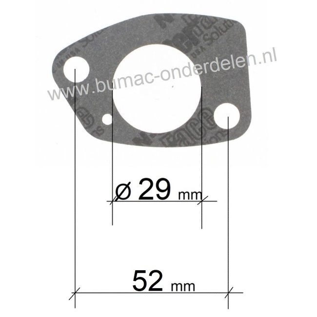 LONCIN Inlaatpakking voor 390F, G390FD, G420F, G420FD, LC185FDS, LC190FDS  Motor op Aggregaat- Generator - Kantensnijder - Kart - Trilplaat -Tuinfrees - Waterpomp