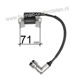 Ontstekingsspoel voor MTD motor op Zitmaaier, Gazonmaaier, Tuintrekker, 4P90AU, 4P90AUA, 4P90AUB, 4P90HUD, 4P90JH, 4P90JHA, 4P90JHB, 4P90JHC, 4P90JHD, 4P90JHE, 4P90JUC, 4P90JUD, 4P90JUE, 4P90JUF