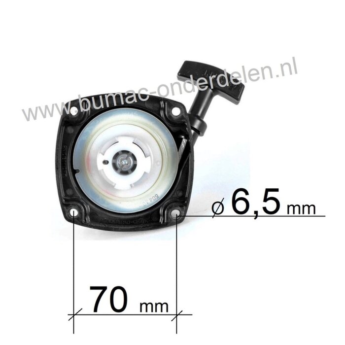 Hand Starter voor SB43P - SB52P - SB43P Pro - SB52P Pro - XB45P - XB45FP - XB55DP - XB55P - XB55FP - Star 45FP - Star 55DP - Star 55FP, Starter voor Bosmaaier, Trimmer, Stimmer van Stiga, Castelgarden, Alpina, Mountfield, Handstarter Compleet, Castel Gard