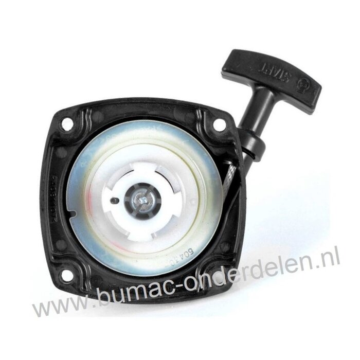 Hand Starter voor SB43P - SB52P - SB43P Pro - SB52P Pro - XB45P - XB45FP - XB55DP - XB55P - XB55FP - Star 45FP - Star 55DP - Star 55FP, Starter voor Bosmaaier, Trimmer, Stimmer van Stiga, Castelgarden, Alpina, Mountfield, Handstarter Compleet, Castel Gard