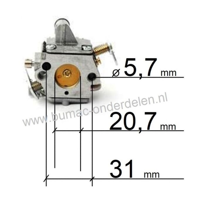Carburateur voor STIHL MS341, MS361 Kettingzaag, Motorzaag Carburator MS 341, MS 361