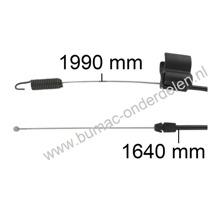 Koppelingskabel voor MTD 21" Loopmaaiers, Bedieningskabel voor Mtd, Cub Cadet, Wolf, Bolens, Yardman Grasmaaiers, Gazonmaaiers, Cirkelmaaiers