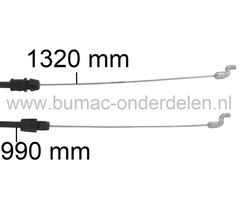 Motorremkabel voor MTD, Wolf, Cub Cadet, Bolens, Yardman, Loopmaaiers, Grasmaaiers, 48SPMB, 48SPO, 529B, BG48SPO, SP53HWB, SP56G, GF56, SP48 De Luxe, SP48HWN, SP48HWO, Smart 53FSPB, Smart MSPB, YM6521SPHWB, Motorstopkabel, Kabel Motorrem Mtd Cirkelmaaiers