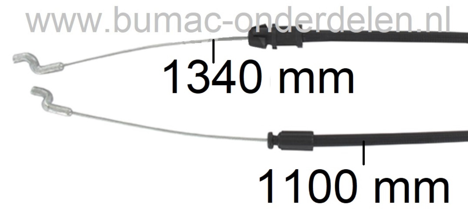 Motorremkabel voor Castelgarden, Stiga, Mountfield, Alpina, Grasmaaiers, GGP Kabel Motorstop voor NTL534, MLMP161B&S, PG53HT, RMB1051, Turbo 53S4QH, Turbo 53SE4QB, Turbo 53SE4QH, XS53H, XS53HSW, Bedieningskabel Motorrem Castel Garden Gazonmaaiers