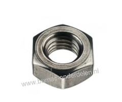 Zeskantmoer  verzinkt, Moer M8 x 1.25, Draaddiameter: M8, Sleutelmaat: 13, Hoogte: 6,5 mm, Klasse 8.8