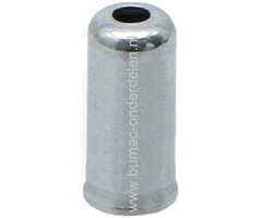 Huls ter Bescherming van Buitenkabel - Binnenkabel, Voor Binnenkabel t/m Ø 2,5 mm,  Voor Buitenkabel met een Buitendiameter t/m Ø 6 mm  Eindhuls voor Buitenkabels, Dop voor Kabeluiteinde, Kap voor uiteinde Buitenkabel, Sleeve