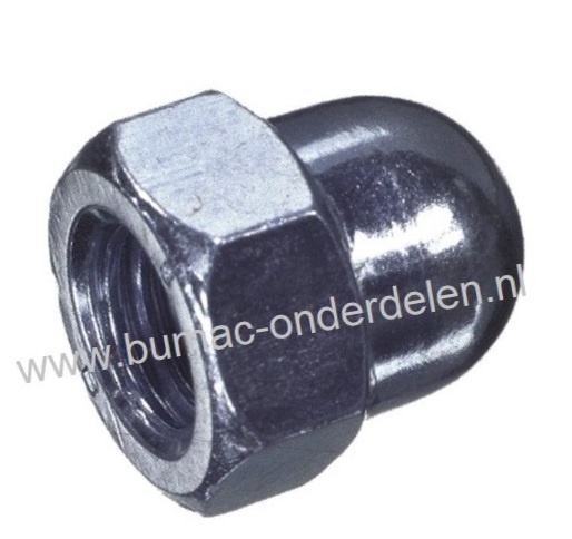 Zeskant  Dopmoer hoog model Schroefdraad M12 x 1,75 , Draad diameter M12, Sleutelmaat 19 mm, Hoogte 22 mm, Klasse 8.8, M12x1,75