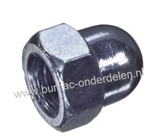 Zeskant Dopmoer hoog model Schroefdraad M14 x 2, Draad diameter M14, Sleutelmaat 22 mm, Hoogte 25 mm, Klasse 8.8, M14x2