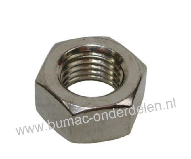 RVS Zeskantmoer  M14, Schroefdraad M14 x 2, Sleutelmaat: 22, Hoogte: 11 mm, Klasse 8.8