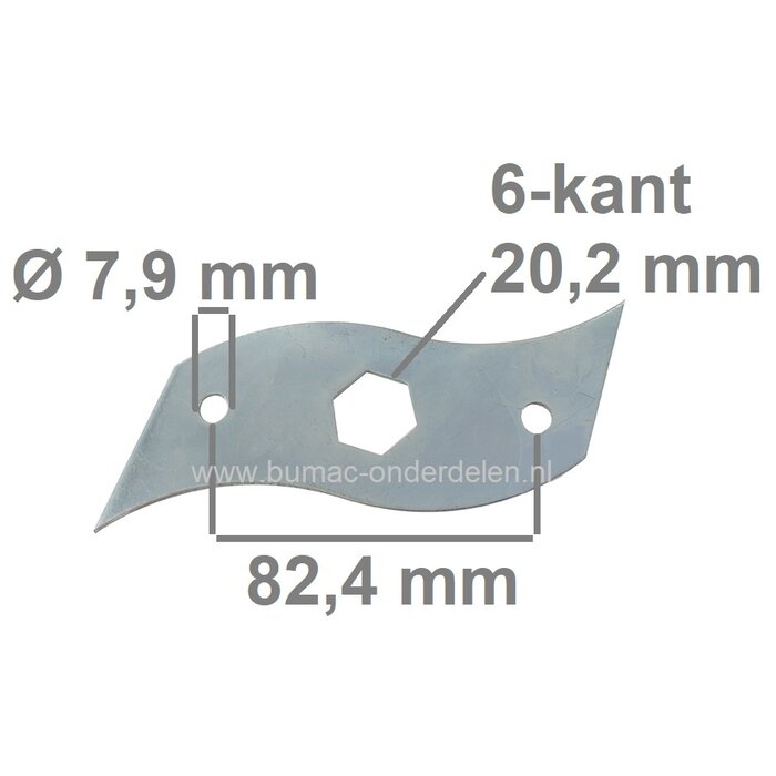 Verticuteermes 152 mm voor Einhell, Klippo, Marina, Partner Verticuteermachines, RG-SA1433, RE4038PH, M1738E, M3538P, P3538P, P4038P-H, MX390H, 5390, 5390B, C390E, Mes voor Vertikuteermachines, Vertikuteermes