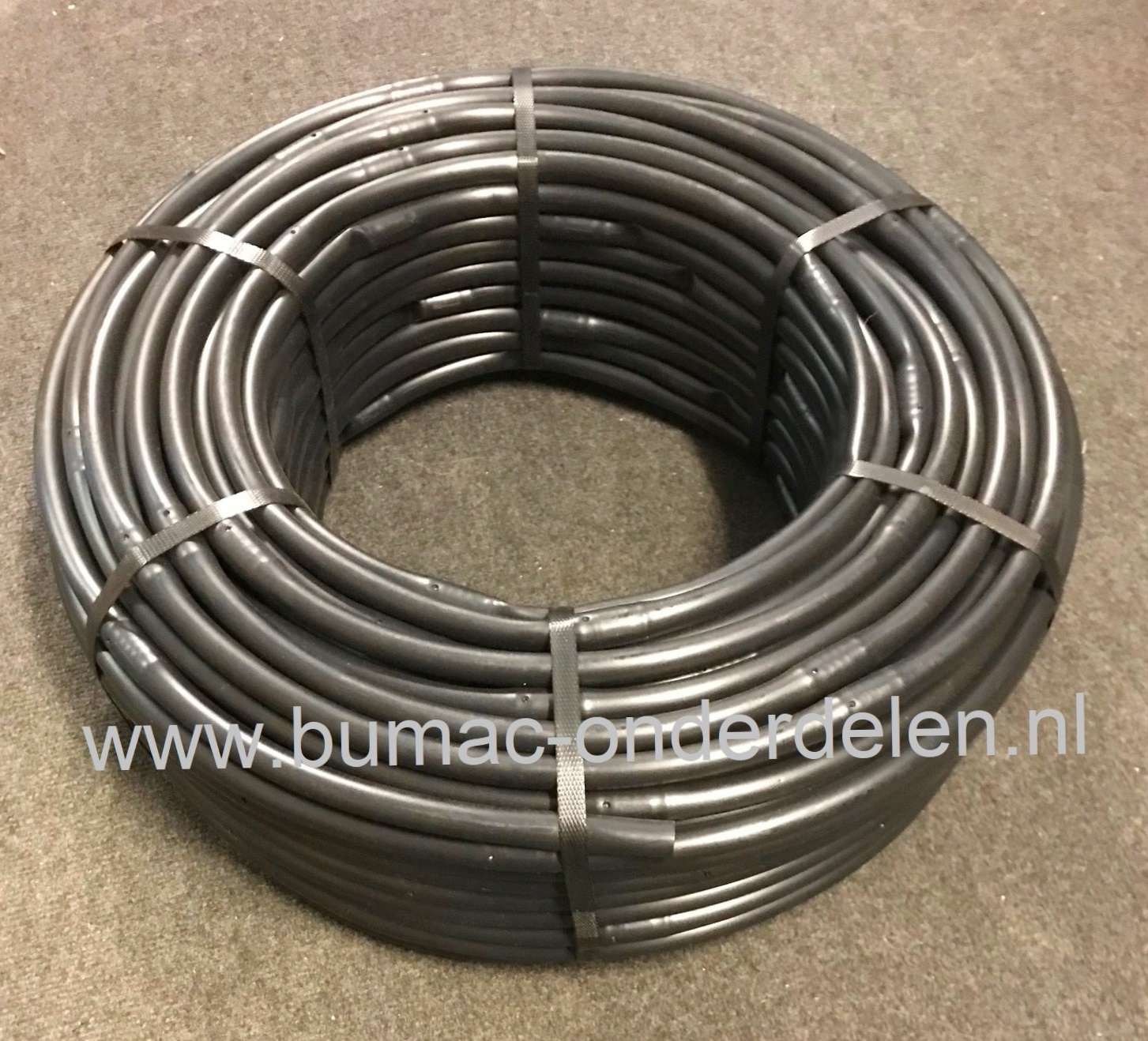 Druppelslang Lengte 100 Mtr, Bi Ø 13 mm, Bui Ø 16 mm, Druppelafstand 35 Cm, Slang voor Besproeien van Grasmat, Moestuin, Planten, Bomen, Struiken, Bloemen