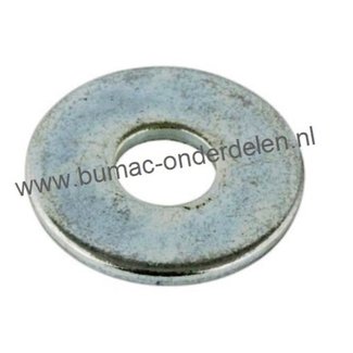 Carrosseriering M4 verzinkt, vlakke sluitring met grote buitendiameter, Binnendiameter: 4.3 mm, Buitendiameter: 12 mm, Dikte: 1 mm