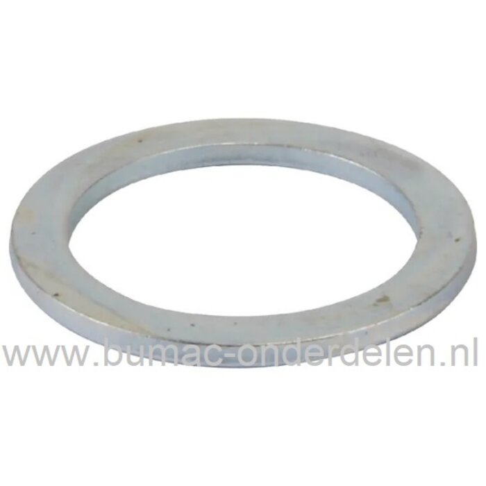 Sluitring 19x26x1,5 voor Alko, Brill, Solo Zitmaaiers, Frontmaaiers, Tuintrekkers, Schijf voor o.a. Montage van de Voorwielen bij T13-74 Lux, T13-102-Lux, T17-102, T750, T15-102.6HD-A, T16-102HD, T16-92HD, T18-2-102H, T23-125.5, Classic T920R, AL-KO