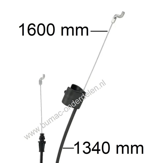 Motorremkabel voor MTD, Wolf, Cub Cadet Select 4000, Select 4600, 40PO, 46PO, 46POHW, DL46P, BBM46-1OHV, FBM40OHV, M4645P, MC46PO, 511GLS46H, BG40, BH46, PF46 Grasmaaier Bedieningskabel, Koppelingskabel