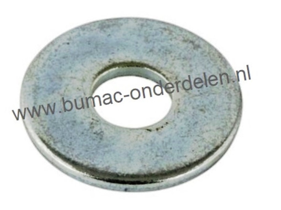 Carrosseriering M16 verzinkt, vlakke sluitring met grote buitendiameter, Binnendiameter: 17.3 mm, Buitendiameter: 49,7 mm, Dikte: 3 mm