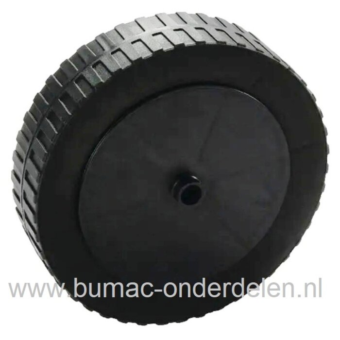 Kunststof Wiel Ø  180 mm voor MTD, Cub Cadet, Bolens, Wolf, Gutbrod Loopmaaiers, Grasmaaiers, Benzinemaaiers, Electromaaiers, Elektrische Grasmaaiers, Cirkelmaaiers, Grasmaaierwiel, Loopwielen