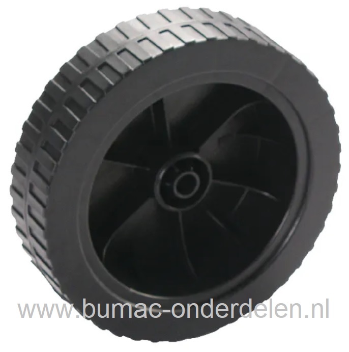 Kunststof Wiel Ø  180 mm voor MTD, Cub Cadet, Bolens, Wolf, Gutbrod Loopmaaiers, Grasmaaiers, Benzinemaaiers, Electromaaiers, Elektrische Grasmaaiers, Cirkelmaaiers, Grasmaaierwiel, Loopwielen