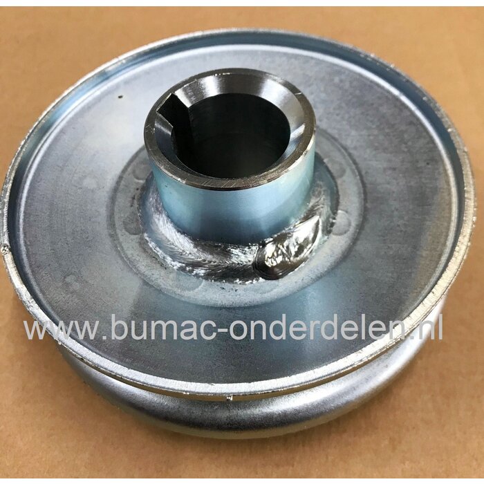 Krukaspoelie voor Alko en Brill Zitmaaiers voor Aandrijving van de Hydrostaat, Pouly voor Rijaandrijving Zitmaaiers.