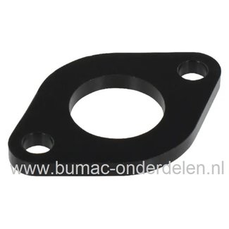 Inlaatrubber voor Kawasaki FJ180V Motoren op Gazonmaaiers, Benzinemaaiers, Cirkelmaaiers, KAWASAKI Tussenring voor Carburateur FJ-180-V Motor, Insulator, Inlaat Pakking, Afdichting