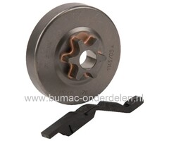 Aandrijftandwiel 3/8" - 6 Tands Picco voor Stihl MS201, MS201T, STIHL Koppelingstrommel met vast Tandwiel 6T Picco voor Kettingzaag MS-201, MS-201-T, Aandrijftandwielen en Koppelingstrommels STIHL Motorzagen, Kettingzagen