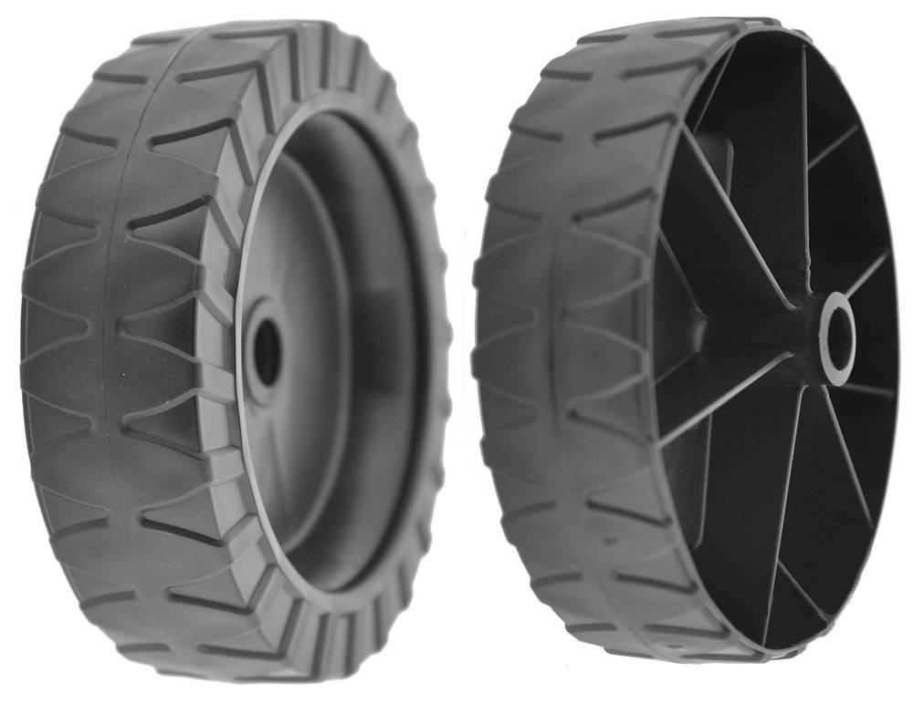 Castelgarden Kunststof Wiel Ø 130 mm voor K350 - P350 - B390 - C350 - C390, Elektrische Grasmaaier van Castel Garden - Wolf - Stiga - Alpina - Mountfield - Lawnking - TORO, Loopmaaier, onderdeel