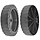 Castelgarden Kunststof Wiel Ø 160 mm voor B 390 - K 350 - K 390 - P 350 - C 350 - C 390, Elektrische Grasmaaier van Castel Garden - Wolf - Stiga - Alpina - Mountfield, Loopmaaier