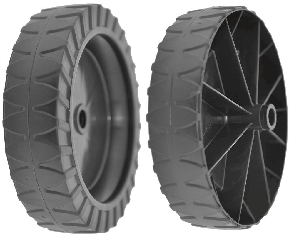 Castelgarden Kunststof Wiel Ø 160 mm voor B 390 - K 350 - K 390 - P 350 - C 350 - C 390, Elektrische Grasmaaier van Castel Garden - Wolf - Stiga - Alpina - Mountfield, Loopmaaier