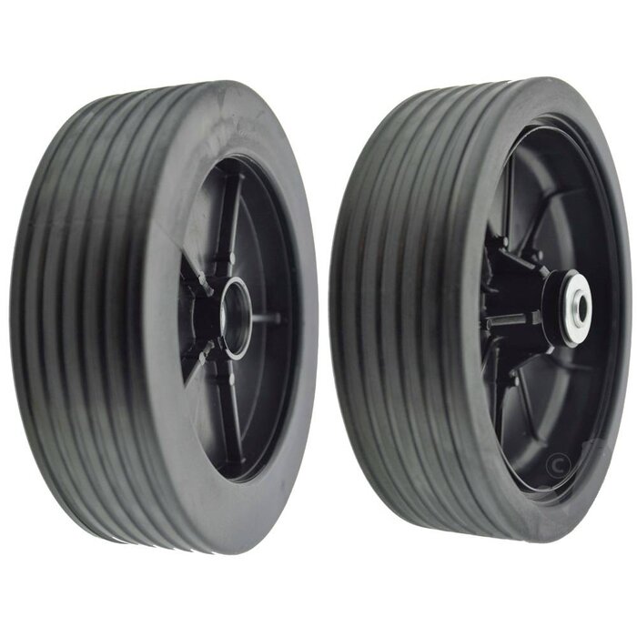 Castelgarden Kunststof Wiel Ø 210 mm met Stalen Lagers voor CL480, CL484, F502, F504, NG504, PA504, PAN504, R430, R484, T430, T434, T480, T484, Grasmaaier, Benzinemaaier, Loopmaaier van Castel Garden, Stiga, Alpina, Mountfield, onderdeel