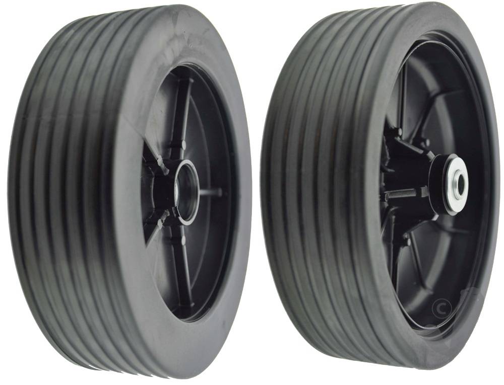 Castelgarden Kunststof Wiel Ø 210 mm met Stalen Lagers voor CL480, CL484, F502, F504, NG504, PA504, PAN504, R430, R484, T430, T434, T480, T484, Grasmaaier, Benzinemaaier, Loopmaaier van Castel Garden, Stiga, Alpina, Mountfield, onderdeel