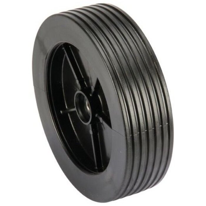 Castelgarden Kunststof Wiel Ø 210 mm met Stalen Lagers voor CL480, CL484, F502, F504, NG504, PA504, PAN504, R430, R484, T430, T434, T480, T484, Grasmaaier, Benzinemaaier, Loopmaaier van Castel Garden, Stiga, Alpina, Mountfield, onderdeel