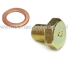 Bout met Plaat voor Afsluiten Dieseltank Yanmar L40, L48, L70, L90, L100 Motoren op Trilplaat, Generator, Triller, Veegmachine, Tuinfrees, Minikraan, Bobcat, Waterpomp, Aggregaat, Houtversnipperaar, Compressor, YANMAR L-40, L-48, L-70, L-90, L-100