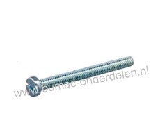 Cilinderschroef M5 x 50 met zaaggleuf metrisch verzinkt, DIN 84, Klasse 4.8, Cilinderkopschroef M5x0.8x50