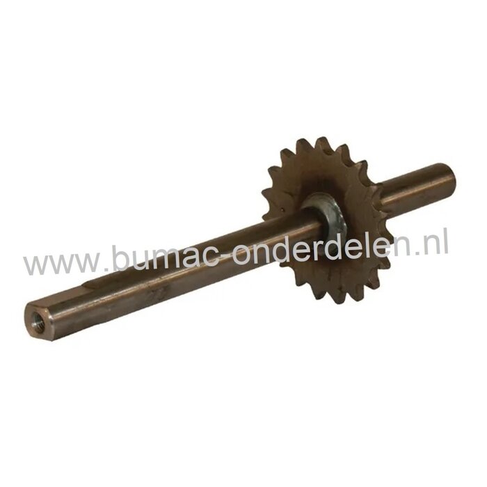 As met Tandwiel 19 Tands voor MTD, White, Gutbrod YardMan, Eurotrac, Fleurelle zitmaaier, Tuintrekker 125-102, 130-102, 155-102, E160, E165, Sprint 2000, Sprint 3000, RH125, RH1870, RMH130-102, TN7145, AMH1251, ET155, ET160, ET180, Aandrijving Achterwiele