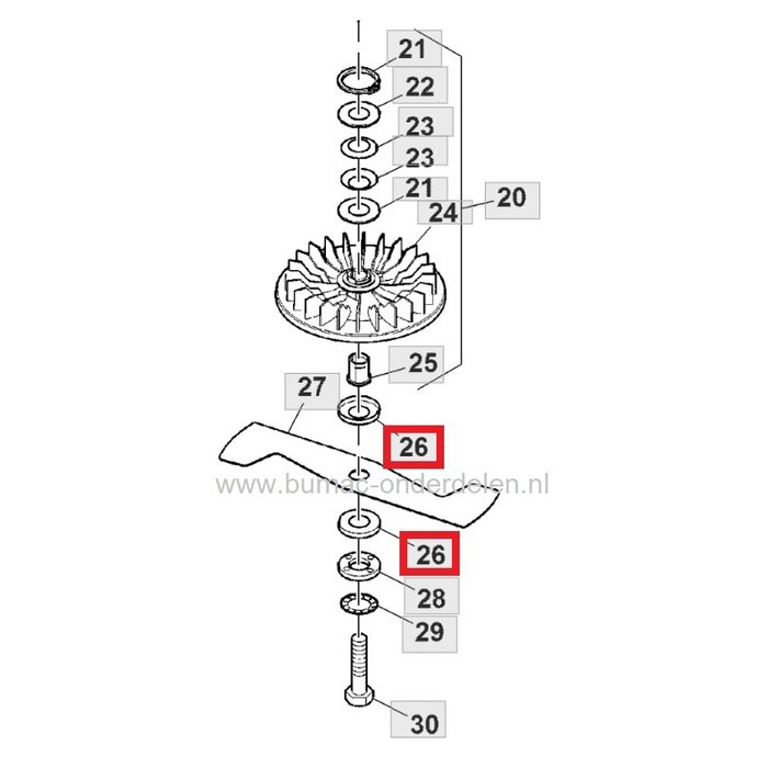 Schijf voor oa Bevestigen Maaimes bij John Deere en Sabo Grasmaaiers, Gazonmaaiers, Loopmaaiers, Meenemer voor Fiberring voor Maaimes Bevestiging Johndeere R47S, R47V, R47VE, Sabo 43-A Economy, 43 Compact Schijf, Slipring voor Monteren Grasmaaiermes