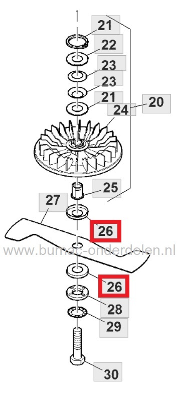 Schijf voor oa Bevestigen Maaimes bij John Deere en Sabo Grasmaaiers, Gazonmaaiers, Loopmaaiers, Meenemer voor Fiberring voor Maaimes Bevestiging Johndeere R47S, R47V, R47VE, Sabo 43-A Economy, 43 Compact Schijf, Slipring voor Monteren Grasmaaiermes