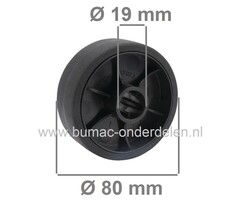 Steunwiel voor Alko Robotmaaiers, AL-KO Robolinho, ALKO Steunwiel, Loopwiel voor Robomower, Alko, Brill, Solo