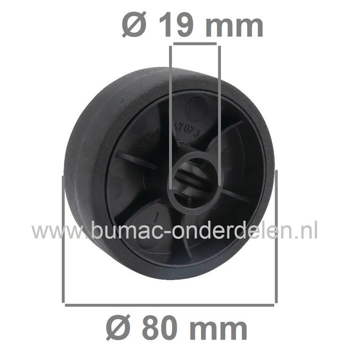 Steunwiel voor Alko Robotmaaiers, AL-KO Robolinho, ALKO Steunwiel, Loopwiel voor Robomower, Alko, Brill, Solo