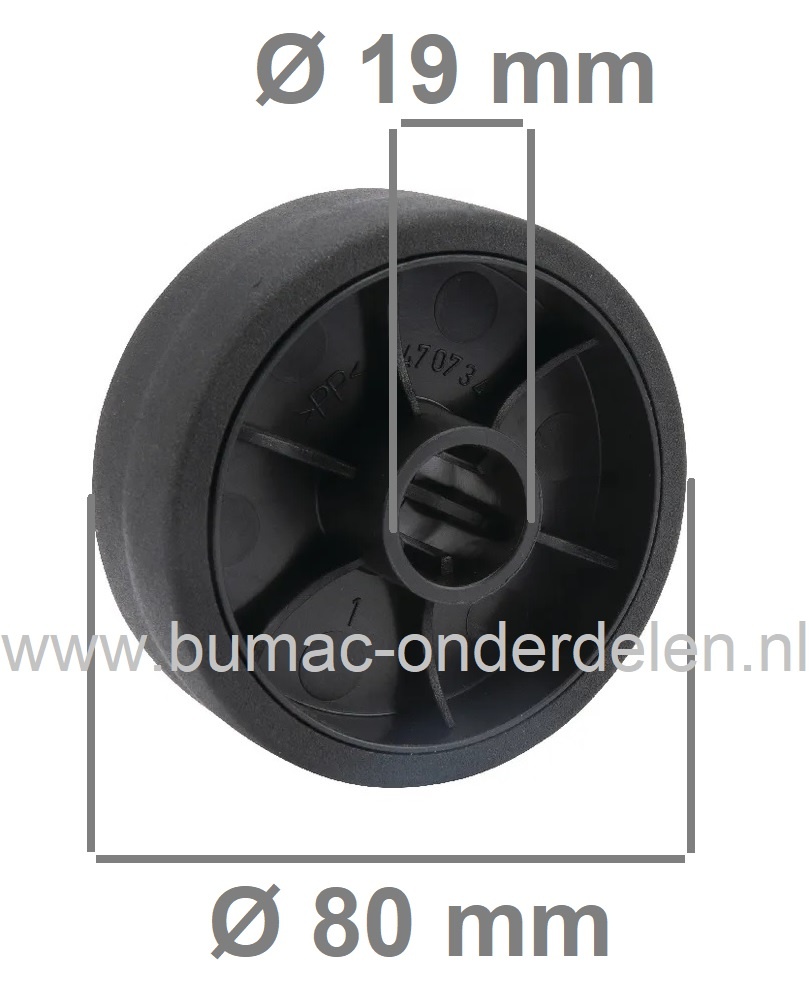 Steunwiel voor Alko Robotmaaiers, AL-KO Robolinho, ALKO Steunwiel, Loopwiel voor Robomower, Alko, Brill, Solo