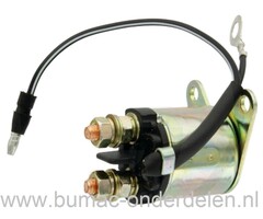 Startrelais voor Loncin Motoren op Grasmaaier, Houtversnipperaar, Veegmachine, Kooimaaier, Verticuteermachine, Aggregaat, Generator, Waterpomp, Tuinfrees, Trilplaat, Magneetschakelaar LONCIN LC168F1, LC168F2, LC168FD, G160F, G200F, G200FD, Solenoid