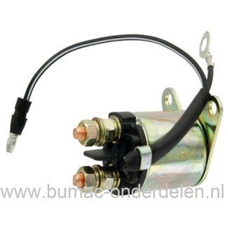 Startrelais voor Loncin Motoren op Grasmaaier, Houtversnipperaar, Veegmachine, Kooimaaier, Verticuteermachine, Aggregaat, Generator, Waterpomp, Tuinfrees, Trilplaat, Magneetschakelaar LONCIN LC168F1, LC168F2, LC168FD, G160F, G200F, G200FD, Solenoid