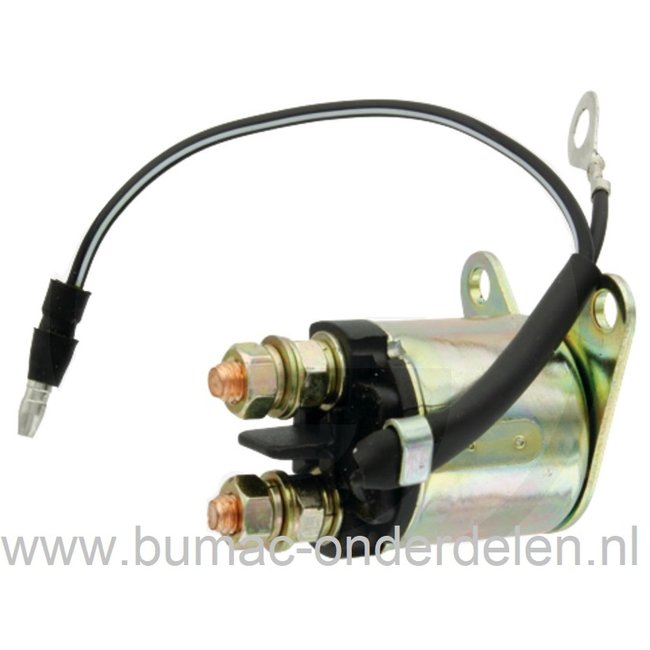 Startrelais voor Loncin Motoren op Grasmaaier, Houtversnipperaar, Veegmachine, Kooimaaier, Verticuteermachine, Aggregaat, Generator, Waterpomp, Tuinfrees, Trilplaat, Magneetschakelaar LONCIN LC168F1, LC168F2, LC168FD, G160F, G200F, G200FD, Solenoid