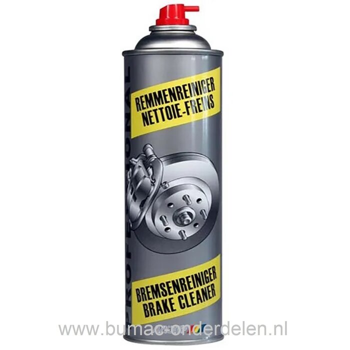 Remreiniger 500 ML voor het Reinigen - Verwijderen van Oliën en Vetten op Motorblok, Carburateur, Schijfremmen, Chassis, Hydraulische onderdelen op Grasmaaier, Zitmaaier, Kettingzaag, Bosmaaier, Auto, Motoren, Brommer, Quad, Minikraan, Shovel, Trekker