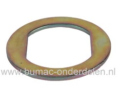 Sluitring voor John Deere en Sabo Grasmaaiers, Loopmaaiers, Cirkelmaaiers, Plaat voor oa Bevestigen Maaimes bij R47S, R47V, R47VE, 43-A Economy, 43 Compact, JOHN DEERE, SABO Klemplaat, Opvulschijf, Sluitplaat voor Maaimes Bevestiging