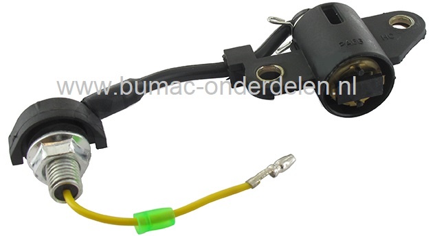 Oliesensor voor Honda GX110, GX120, GX140, GX160, GX200 Motoren op Verticuteermachine, Frees, Kooimaaier, Aggregaat, Houtklover, Hogedrukreiniger, Generator, Cart, Waterpomp, Houtversnipperaar, HONDA Veiligheidsmodule, Waarschuwingsmodule Oliepeil, Oliebe